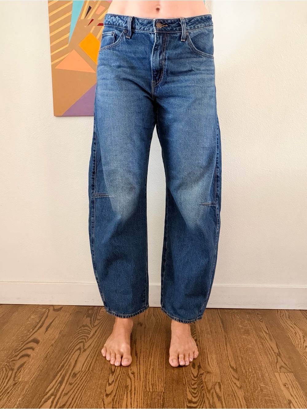 Levi’s Women’s Baggy Dad Barrel blue Jeans